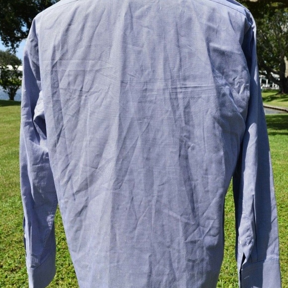 BLACK Saks Fifth Avenue Shirt 16.5 L Slim Fit - Picture 4 of 8